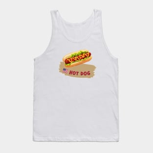 Hot dog | Traditional American cuisine Tank Top